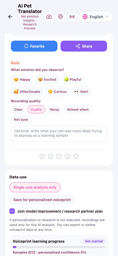 AI Pet Translator